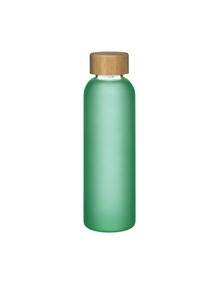 Bouteille personnalisable en verre et bambou "ROUGI" 500 ml | SIP19