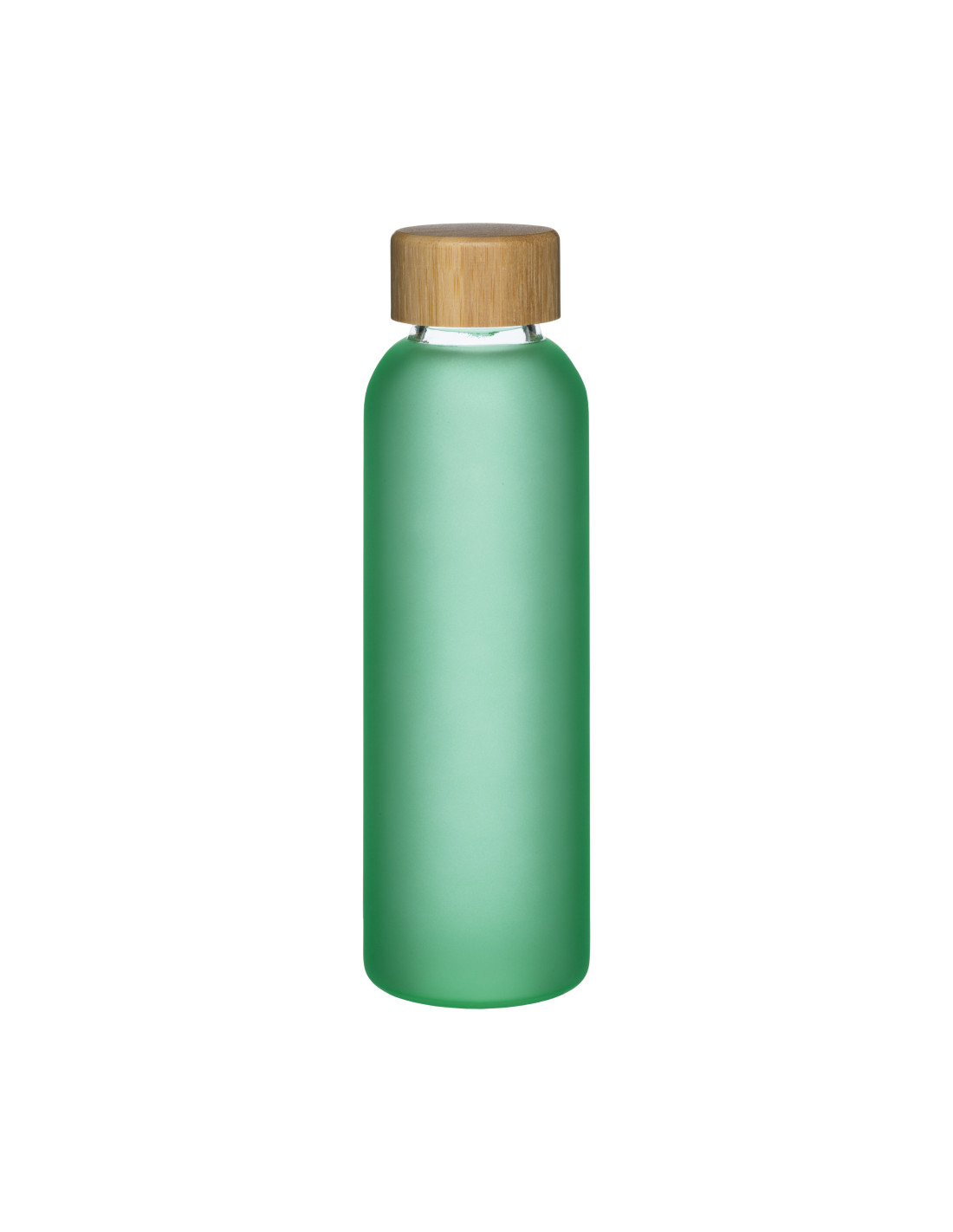 Bouteille personnalisable en verre et bambou "ROUGI" 500 ml | SIP19