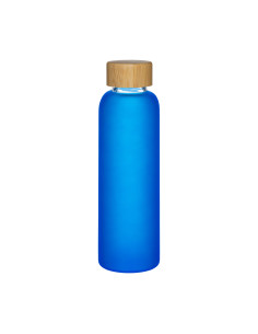 Bouteille personnalisable en verre et bambou "ROUGI" 500 ml | SIP19