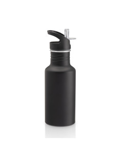 Bouteille personnalisée aluminium avec paille "FORAX" 600 ml | SIP19