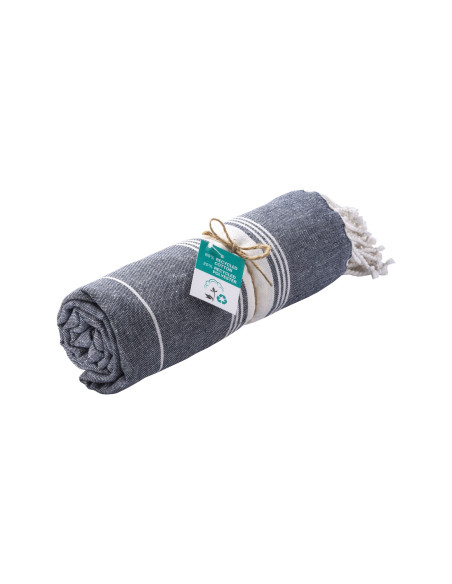 Serviette fouta personnalisée en coton recyclé 180g "PACHE" | SIP19