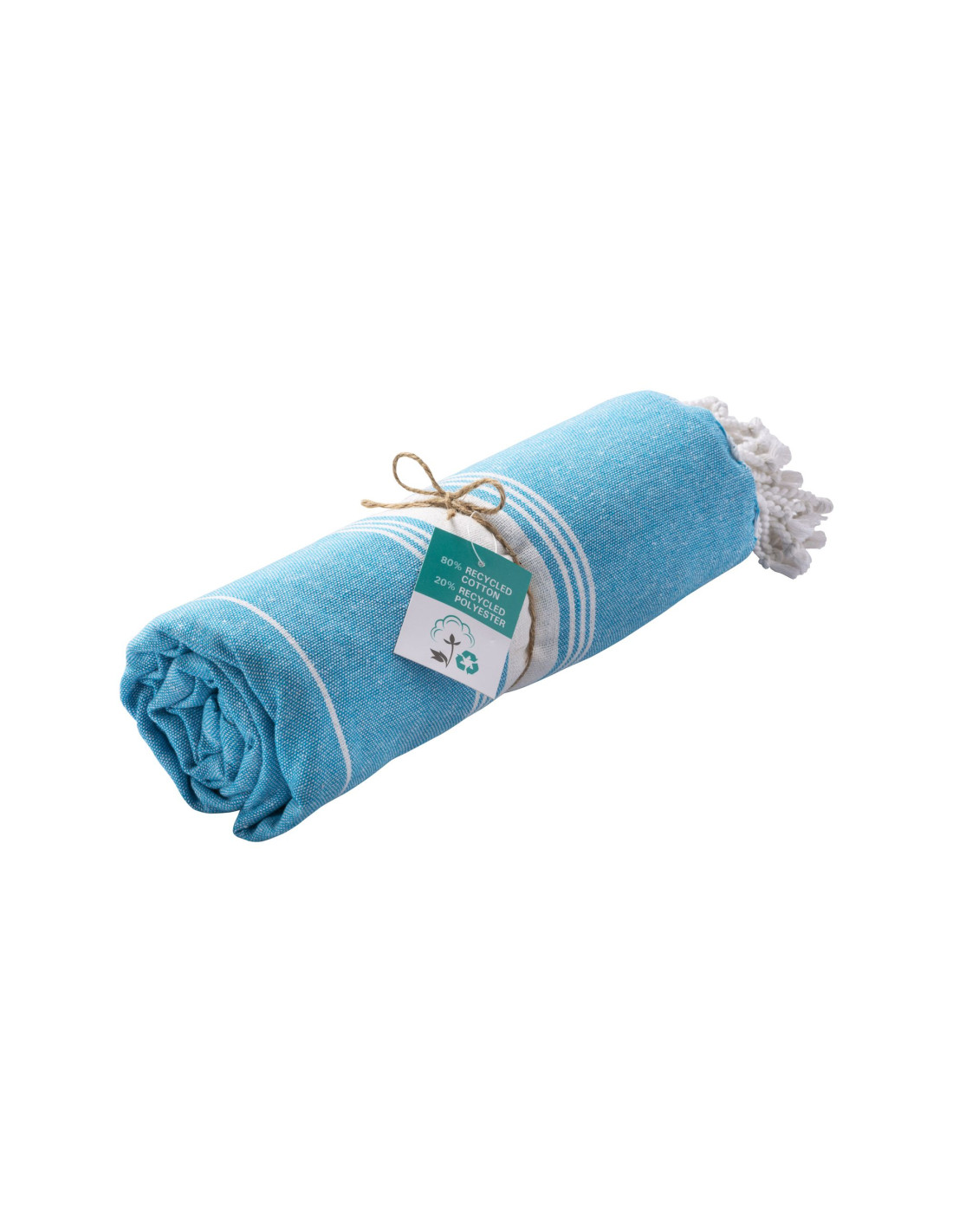Serviette fouta personnalisée en coton recyclé 180g "PACHE" | SIP19