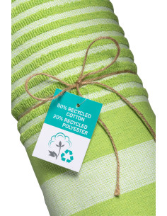 Fouta personnalisé en coton recyclé 350g/m² "FEVAL" | SIP19