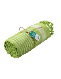 Fouta personnalisé en coton recyclé 350g/m² "FEVAL" | SIP19