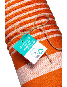 Fouta personnalisé en coton recyclé 350g/m² "FEVAL" | SIP19