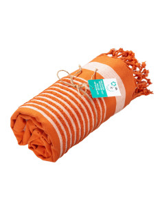 Fouta personnalisé en coton recyclé 350g/m² "FEVAL" | SIP19