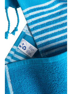 Fouta personnalisé en coton recyclé 350g/m² "FEVAL" | SIP19