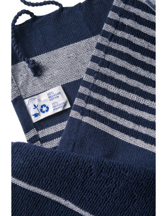 Fouta personnalisé en coton recyclé 350g/m² "FEVAL" | SIP19