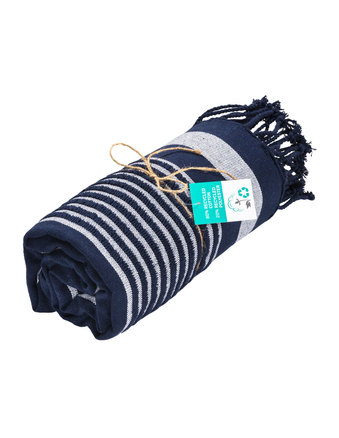 Fouta personnalisé en coton recyclé 350g/m² "FEVAL" | SIP19