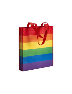 tote-bag arc en ciel personnalisable en RPET 80G "ACRON" | SIP19
