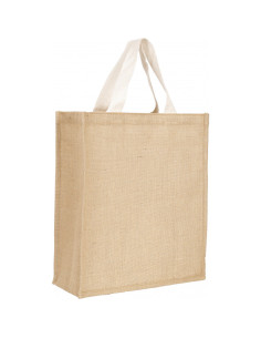 Sac shopping promotionnel en jute et PP "IPANEMA" 35x40cm | SIP19