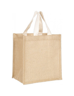 Sac personnalisé en jute et coton "CUBA" de 25x26cm | SIP19