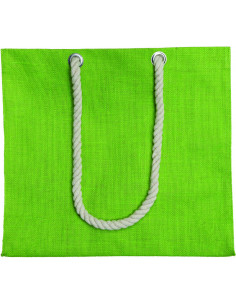 Sac cabas personnalisable en jute avec sa pochette "ROMA" 42x38x14cm | SIP19