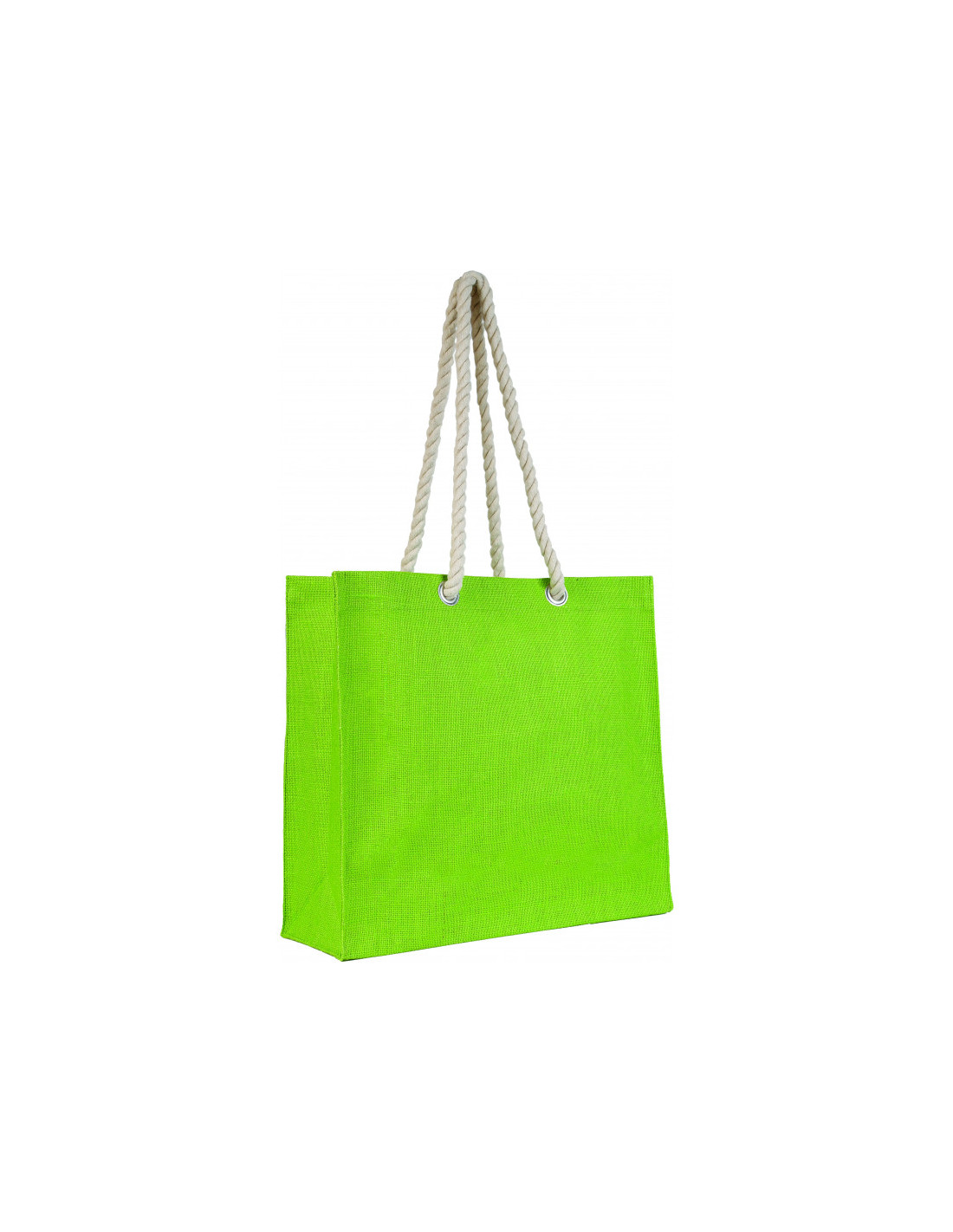 Sac cabas personnalisable en jute avec sa pochette "ROMA" 42x38x14cm | SIP19