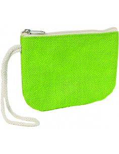 Sac cabas personnalisable en jute avec sa pochette "ROMA" 42x38x14cm | SIP19