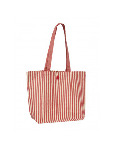 Sac shopping personnalisé en coton avec bouton 180g "MYKONOS" | SIP19