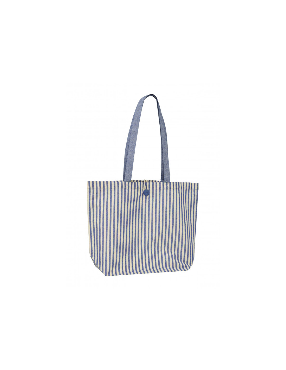 Sac shopping personnalisé en coton avec bouton 180g "MYKONOS" | SIP19