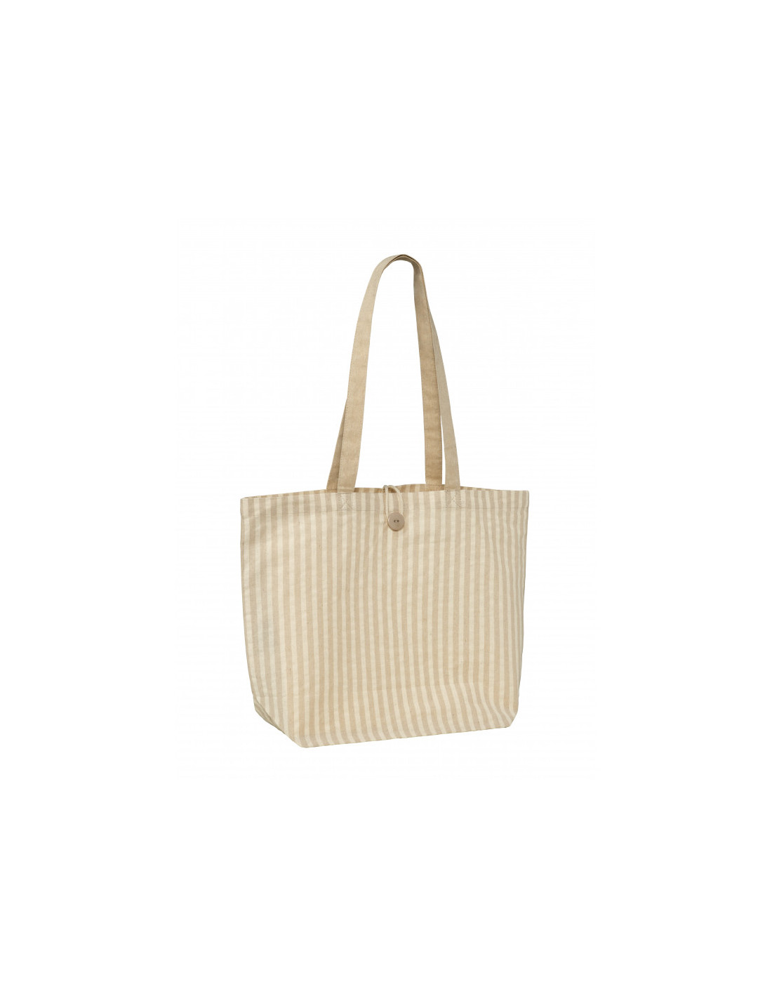 Sac shopping personnalisé en coton avec bouton 180g "MYKONOS" | SIP19