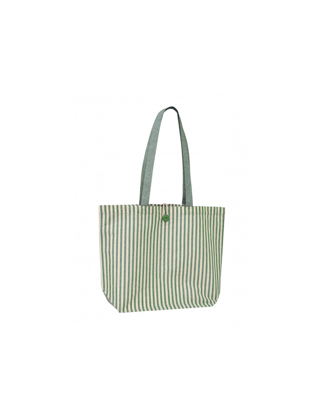 Sac shopping personnalisé en coton avec bouton 180g "MYKONOS" | SIP19