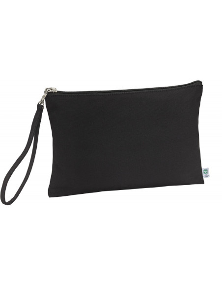 Pochette en coton bio personnalisable 320G "MARYLIN" 26X17CM | SIP19