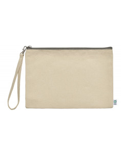 Pochette en coton bio personnalisable 320G "MARYLIN" 26X17CM | SIP19