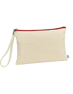 Pochette en coton bio personnalisable 320G "MARYLIN" 26X17CM | SIP19