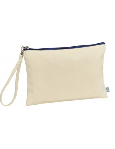 Pochette en coton bio personnalisable 320G "MARYLIN" 26X17CM | SIP19