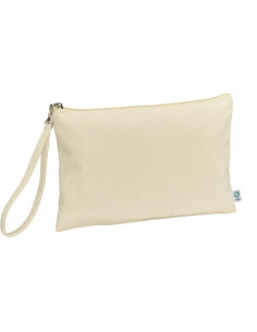 Pochette en coton bio personnalisable 320G "MARYLIN" 26X17CM | SIP19