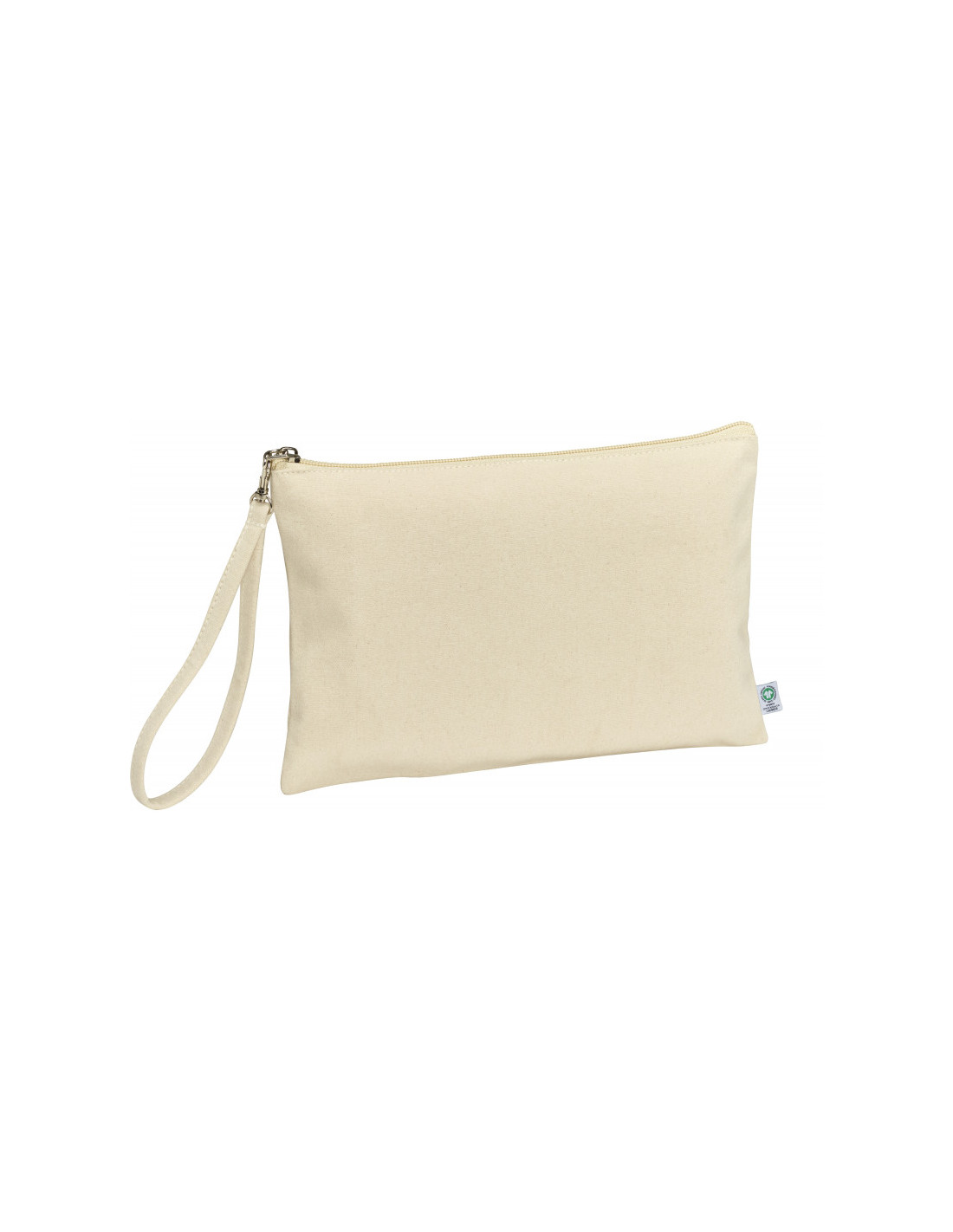 Pochette en coton bio personnalisable 320G "MARYLIN" 26X17CM | SIP19