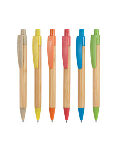 Stylo personnalisable en bambou et fibre de blé "STOA | SIP19