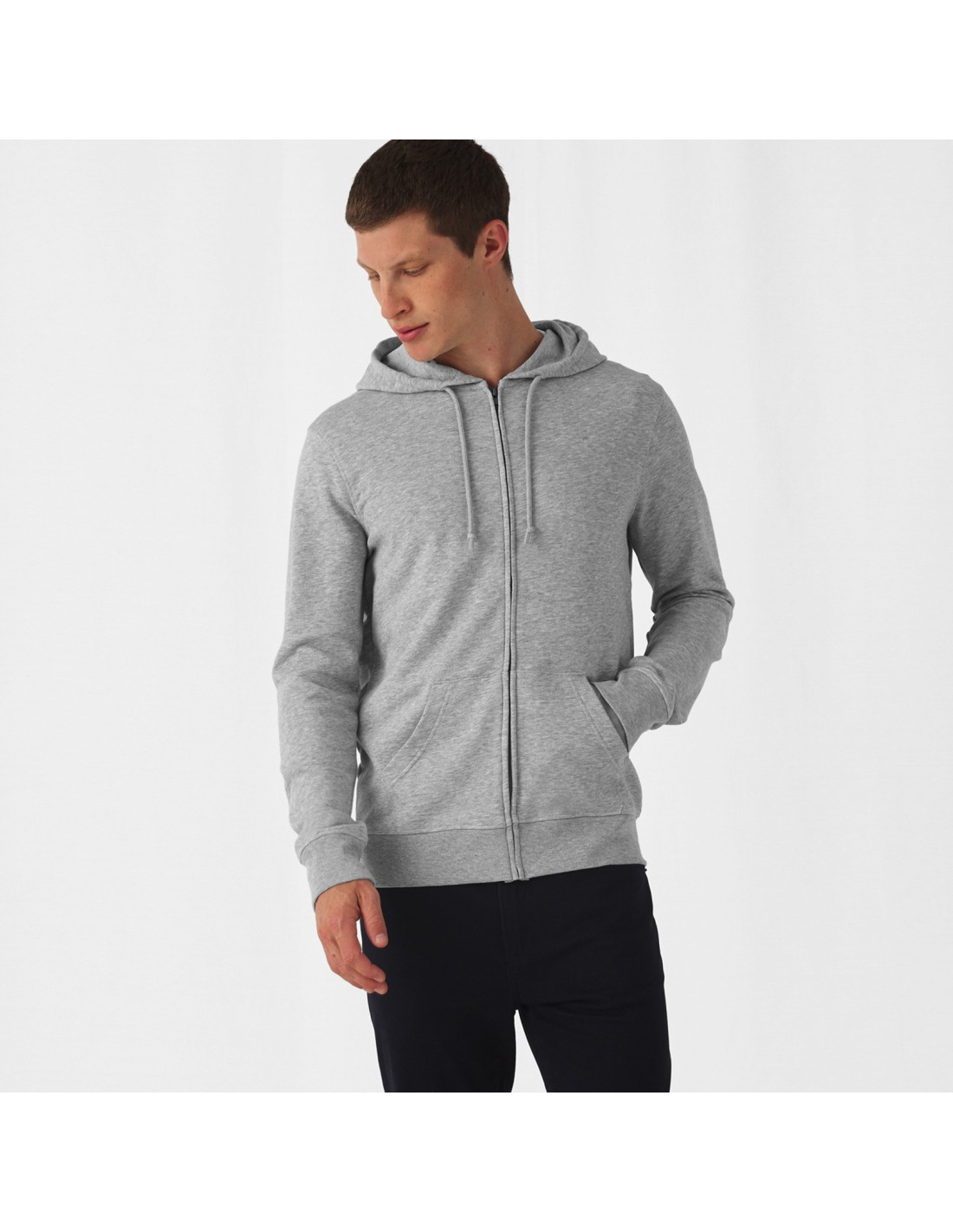 SWEAT ZIPPÉ BIO HOMME 280G "BERLIN" - Sweats personnalisés - SIP19