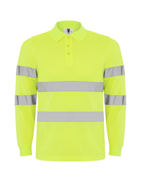 Polo personnalisé à haute visibilité pour homme "POLARIS LS" | SIP19