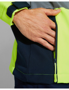 Softshell haute visibilité homme personnalisable "ANTARES" | SIP19