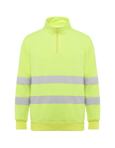 Sweat réfléchissant 1/4 de zip personnalisable homme "SPICA" | SIP19