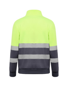 Sweat réfléchissant 1/4 de zip personnalisable homme "SPICA" | SIP19
