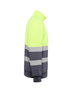 Sweat réfléchissant 1/4 de zip personnalisable homme "SPICA" | SIP19
