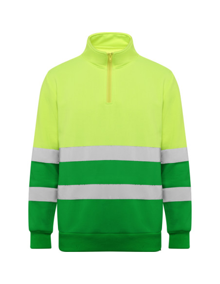 Sweat réfléchissant 1/4 de zip personnalisable homme "SPICA" | SIP19