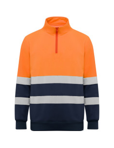 Sweat réfléchissant 1/4 de zip personnalisable homme "SPICA" | SIP19