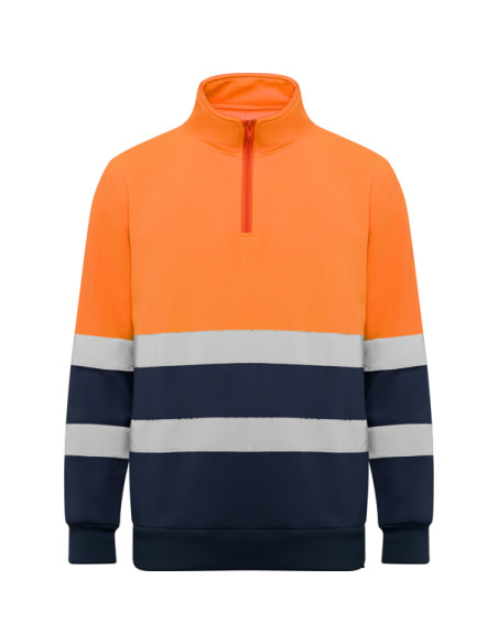 Sweat réfléchissant 1/4 de zip personnalisable homme "SPICA" | SIP19