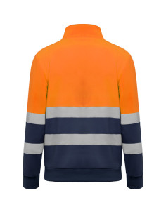 Sweat réfléchissant 1/4 de zip personnalisable homme "SPICA" | SIP19
