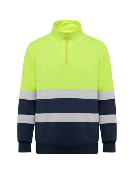 Sweat réfléchissant 1/4 de zip personnalisable homme "SPICA" | SIP19