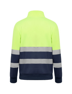 Sweat réfléchissant 1/4 de zip personnalisable homme "SPICA" | SIP19
