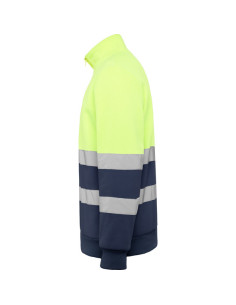 Sweat réfléchissant 1/4 de zip personnalisable homme "SPICA" | SIP19