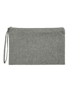 Pochette en coton recyclé personnalisable 150g "AUGUSTA" 26x17 cm | SIP19