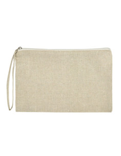 Pochette en coton recyclé personnalisable 150g "AUGUSTA" 26x17 cm | SIP19