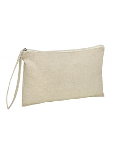 Pochette en coton recyclé personnalisable 150g "AUGUSTA" 26x17 cm | SIP19