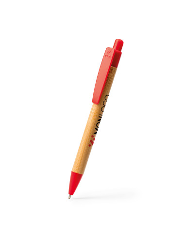 STYLO PUBLICITAIRE EN BAMBOU ET PLA BIODEGRADABLE "GILDON"