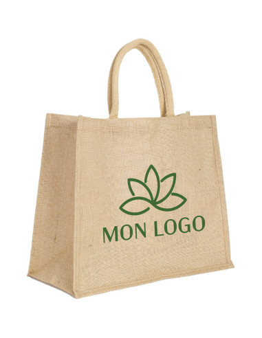 SAC PROMOTIONNEL EN JUTE BIODÉGRADABLE "COPACABANA" 43x33x19cm