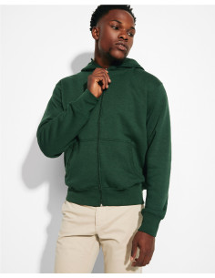 Sweat capuche personnalisé zip homme en polycoton "MONTBLANC" | SIP19