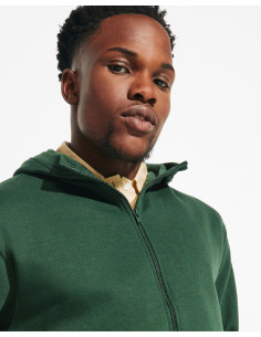 Sweat capuche personnalisé zip homme en polycoton "MONTBLANC" | SIP19